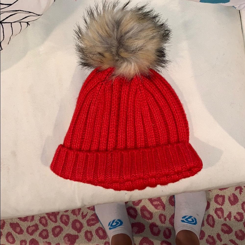 red beanie
